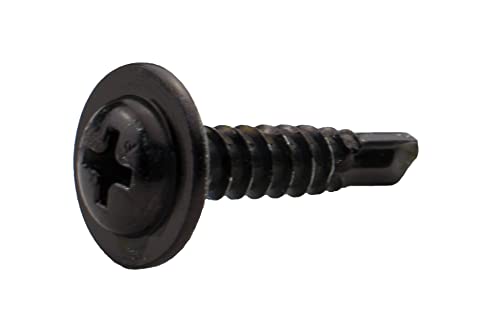 Blechschrauben Bohrschrauben Kreuzschlitz selbstschneidend schwarz (4,8 x 16 mm, 500) von Preisschmiede