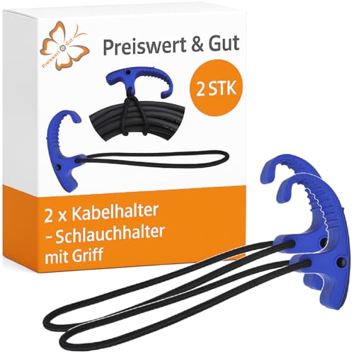 Preiswert&Gut 2 x Verlängerungskabel Organizer mit Griff – wiederverwendbare Kabelhalter für Verlängerungskabel, Schläuche, Seile – Aufhängbar & tragbar, Garten & Camping Zubehör Preiswert&Gut 2 x Verlängerungskabel Organizer mit Griff – wiederverwendbare Kabelhalter für Verlängerungskabel, Schläuche, Seile – Aufhängbar & tragbar, Garten & Camping Zubehör von Preiswert & Gut