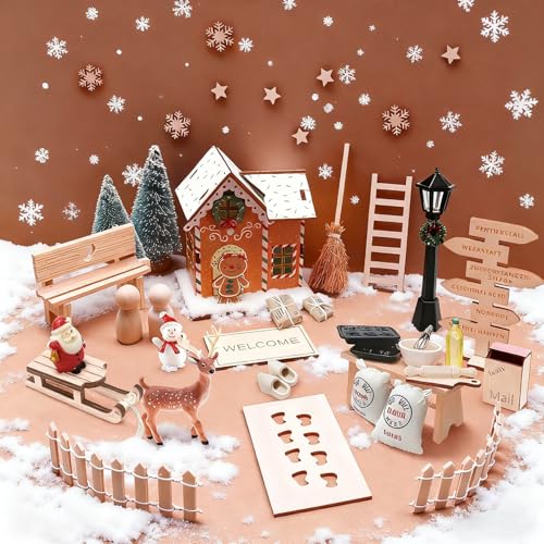 Prelisee 38 Stück Wichteltür Set Weihnachten Set Komplett inkl Wichtelbriefe, Wichtelschablone Fußabdrücke,Wichtel Briefkasten,Holzleiter,Schilder,Vielen Weiterem Zubehör Deko für Ostern Weihnachten Prelisee 38 Stück Wichteltür Set Weihnachten Set Komplett inkl Wichtelbriefe, Wichtelschablone Fußabdrücke,Wichtel Briefkasten,Holzleiter,Schilder,Vielen Weiterem Zubehör Deko für Ostern Weihnachten von Prelisee