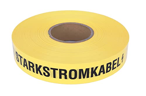 PremSecure Trassenwarnband Achtung Starkstromkabel 250m Trassenband Warnband Trassierband Erdkabel 40mm breit 0,15mm stark schwarz gelb kurz PremSecure Trassenwarnband Achtung Starkstromkabel 250m Trassenband Warnband Trassierband Erdkabel 40mm breit 0,15mm stark schwarz gelb kurz von PremSecure
