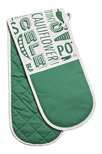 Beistelltisch von Premier Housewares mit Porter Bierbrauset Doppelter Ofenhandschuh mit Herzmuster aus Pailletten Green - 100% Baumwolle von Premier