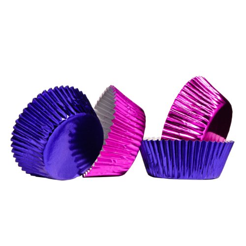 Premier Housewares 0805102 Cupcake-Fälle, Foil, Fuchsia, Violett von Premier