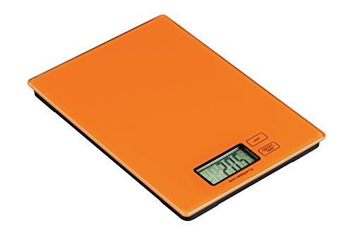 Premier Housewares 0807257 - Zing Elektronische Küchenwaage, Orange, Glas, 5kg von Premier