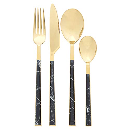 Premier Housewares 0922598 Cutlery set, ABS Plastic, Stainless Steel, Schwarz von Premier