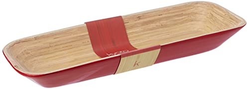 Premier Housewares Tabletts, Bambus, rot, 14x36x4 von Premier