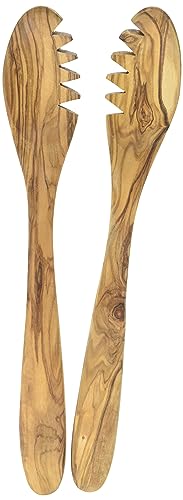 Premier Housewares 1104747 Salad Servers, Olive Wood von Premier