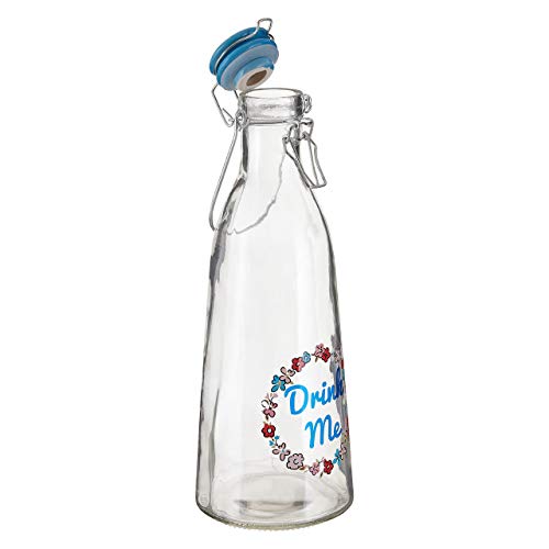 Premier Housewares 1404085 Pretty Things Glass WvasserFlasche-1000ml, Keramik, Glas, Metall, Silikon Premier Housewares 1404085 Pretty Things Glass WvasserFlasche-1000ml, Keramik, Glas, Metall, Silikon von Premier