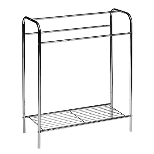 Premier Housewares 1601517 Chrom bodenstehend Handtuch Ständer-Silber, silberfarben, 26x63x78 von Premier