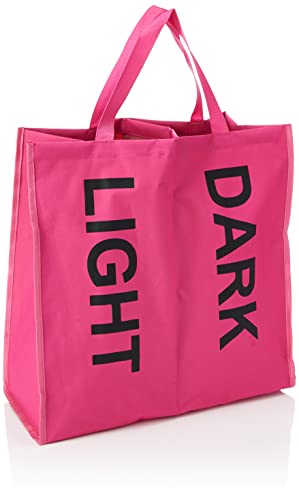 Premier Housewares 1901085 Hot Pink 2-teiliger Wäschesack, Polyester, Rosa, 24x34x43 von Premier