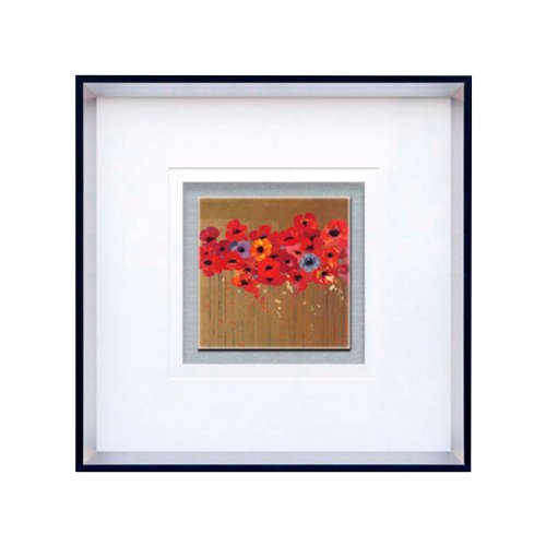 Premier Housewares 2800667 Wandbild Mohn, gerahmt von Premier