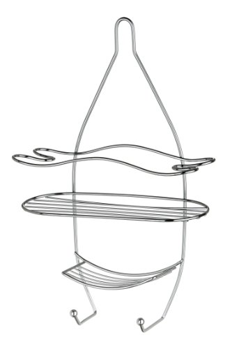 Premier Housewares 3-stöckiger Duschcaddy mit Haken, 28,5 x 46 cm, Chrom von Premier