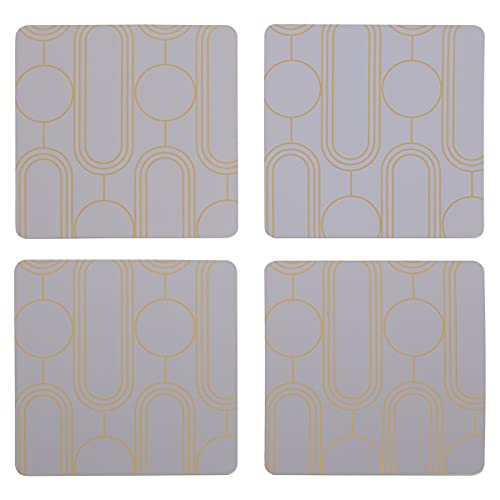 Premier Housewares 4pc Frosted Deco Purple Coasters von Premier Housewares