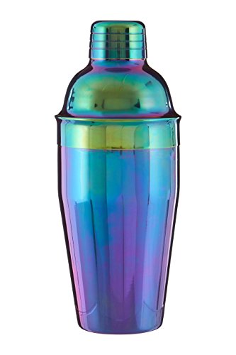 Premier Housewares Cocktail Shaker, Rainbow, 0,55 Liter, Edelstahl, Multi/Bunt, 8 x 8 x 21 cm von Premier