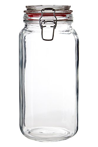 Premier Housewares Deli Glas, Glas, Clip Top Deckel, 2000ml von Premier