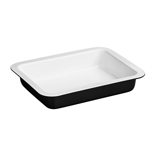 Premier Housewares Ecocook Bratenschale, lindgrüner Kohlenstoffstahl, weiße Keramikbeschichtung von Premier