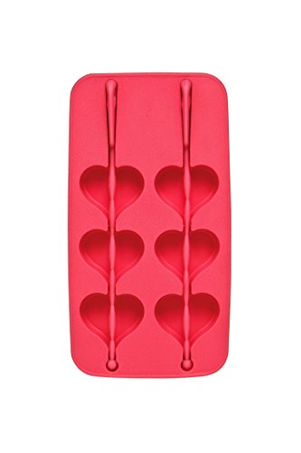 Premier Housewares Eiswürfelschale, Herzform, Pink TPR von Premier