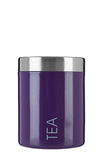 Premier Housewares Emaillierte Zuckerdose lila violett, Emaille, 10x10x13 von Premier