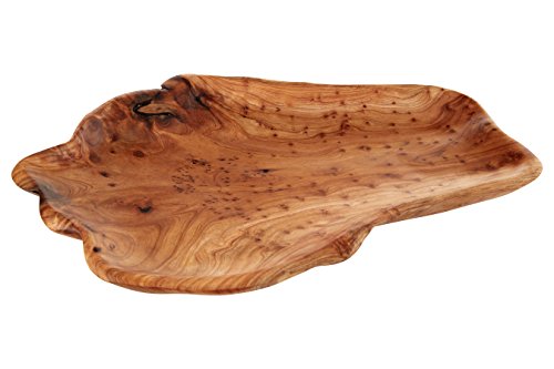 Premier Housewares Kora Servierteller, Natural Cedarholz von Premier