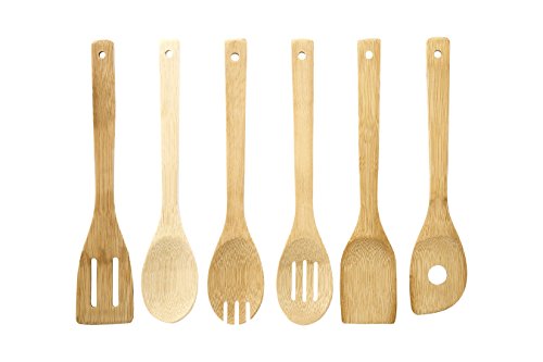 Premier Housewares Set von 6 Utensilien, Bambus von Premier