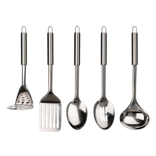 Premier Housewares Küchenwerkzeug-Set, 5-teilig, Edelstahl von Premier