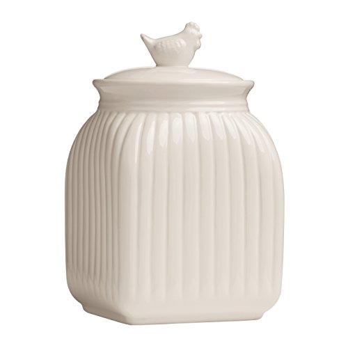 Premier Housewares Mrs Henderson Kanister, keramik, cremefarben, 23 x 14 x 14 cm von Premier