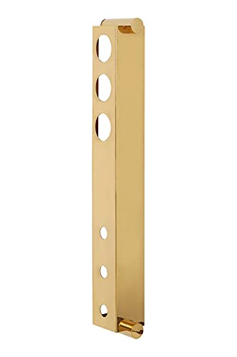 Premier Housewares Novo 6 Bottle Gold Finish Vertical Wine Rack von Premier