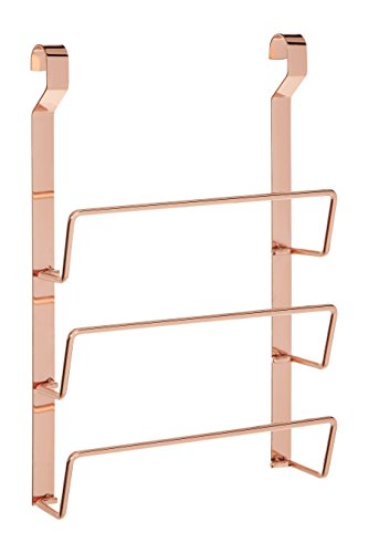 Premier Housewares SORELLO Aufhängen Pfanne Deckel Rack, Guaseisen, Rose Gold, 7 x 24 x 36 cm von Premier