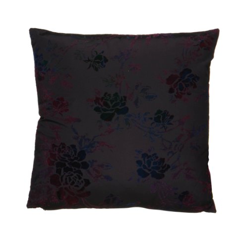 Premier Housewares Samtkissen 2-farbig Seidenimitat 45x45 cm dunkelviolett von Premier