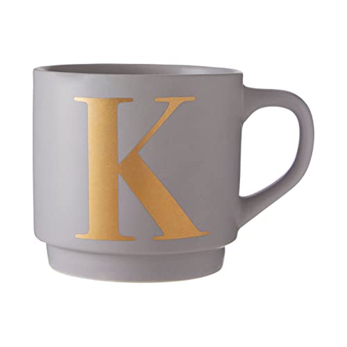 Premier Housewares Signet Grey K Letter Mug von Premier Housewares