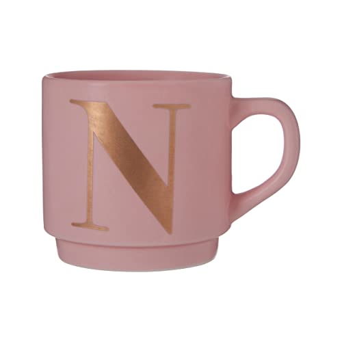 Premier Housewares Signet Pink N Letter Mug von Premier