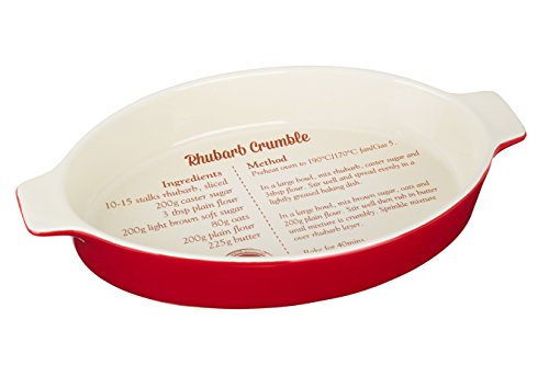 Premier Housewares Von Scratch Oven Dish, Rotes Steinzeug, 3,2 Liter von Premier