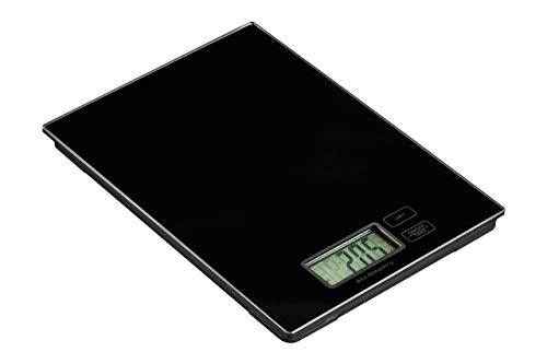 Premier Housewares Zing Kitchen Scale, Black Glass, Electronic 5kg von Premier