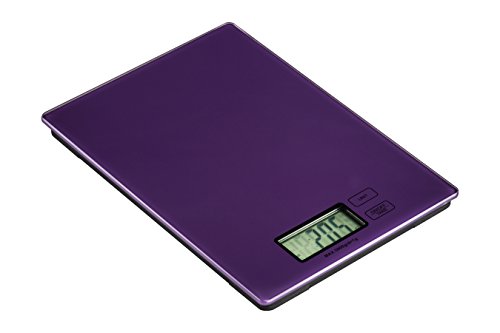 Premier Housewares Zing Kitchen Scale, Purple Glass, Electronic 5kg von Premier