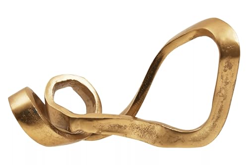 Premier Interiors Prato Gold Finish Abstrakte Knoten-Skulptur von Premier Interiors