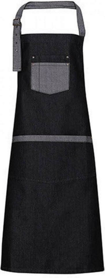 Premier Workwear Kochschürze Domain Contrast Denim Bib Apron - 86 cm lang und 72 cm breit von Premier Workwear