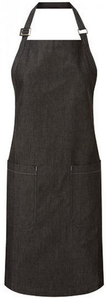 Premier Workwear Kochschürze Latzschürze, Organic Denim Fairtrade Bib Apron, 80 x 72 cm von Premier Workwear