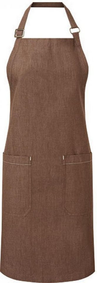 Premier Workwear Kochschürze Latzschürze, Organic Denim Fairtrade Bib Apron, 80 x 72 cm von Premier Workwear