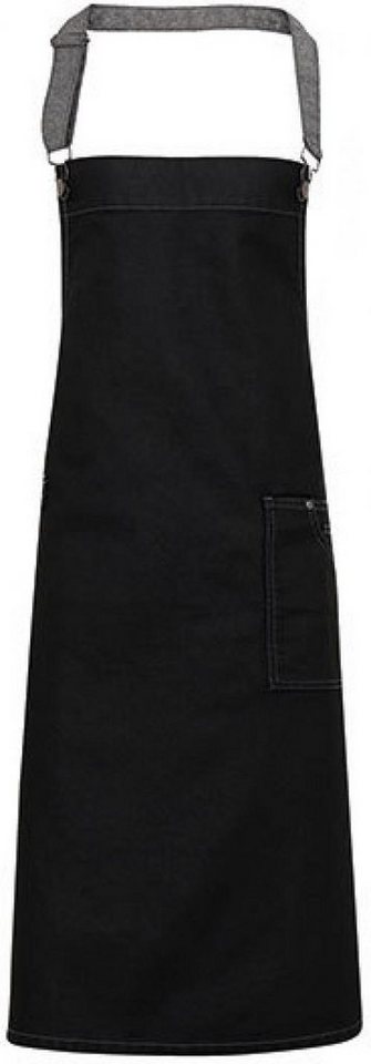 Premier Workwear Kochschürze Schürze District Waxed Look Denim Bib Apron von Premier Workwear