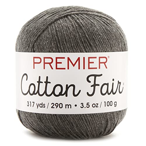 Premier Yarns Baumwolle Fair Solid Yarn-Slate grau, andere, Mehrfarbig von Premier Yarns