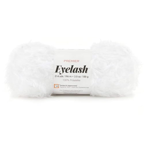 Premier Yarns Eyelash Yarn-White von Premier Yarns