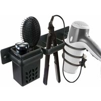 Haartrockner Badezimmer-Aufbewahrungshalter Zubehör-Organizer-Set und Glätteisen Professionelles Wandmontage-Aluminium-Zubehör für, Regal mit Löchern von Premier