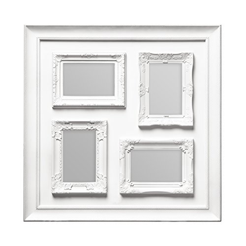 Premier Housewares Bilderrahmen für 4 Fotos von 10,2 x 15,2 cm, Weiß Premier Housewares Bilderrahmen für 4 Fotos von 10,2 x 15,2 cm, Weiß von Premier