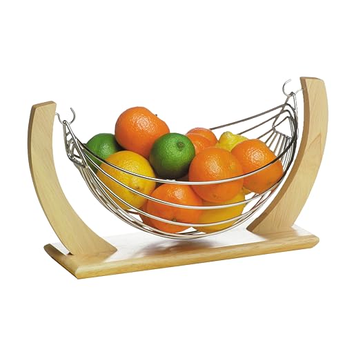 Premier Frucht Hängematte, Chrom, Rubberholz, Natur von Premier