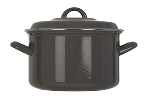 Premier Housewares 0104581 Porter Auflaufform mit Deckel, Carbon Steel, Grey von Premier