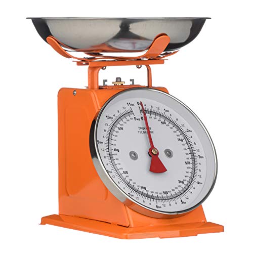 Premier Housewares 0807086 Retro Küchenwaage, 5 kg, orange Premier Housewares 0807086 Retro Küchenwaage, 5 kg, orange von Premier