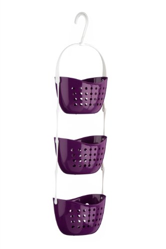 Premier Housewares 3-Tier Dusche Caddy, Lila, PP - Polypropylen, 17x23x83 von Premier