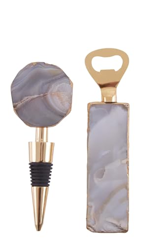 Premier Housewares Agata Natural Bottle Opener and Stopper Set Premier Housewares Agata Natural Bottle Opener and Stopper Set von Premier