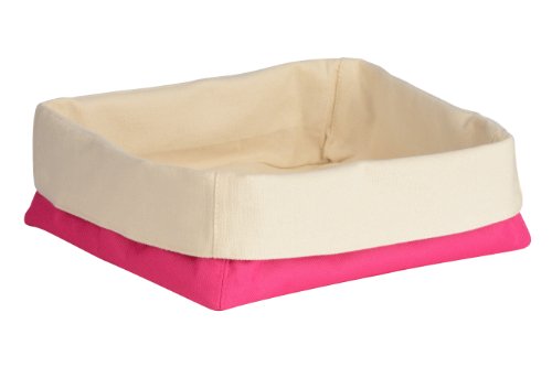 Premier Housewares Brotkorb, Pink, Cremefalten Design, Polyester, Baumwolle Premier Housewares Brotkorb, Pink, Cremefalten Design, Polyester, Baumwolle von Premier
