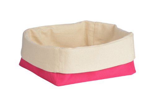 Premier Housewares Brotkorb, Pink, Cremefalten Design, Polyester, Baumwolle Premier Housewares Brotkorb, Pink, Cremefalten Design, Polyester, Baumwolle von Premier