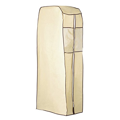 Premier Housewares Hängender Kleiderschrank aus cremefarbenem Polyester, Sahne, 57x37x137 Premier Housewares Hängender Kleiderschrank aus cremefarbenem Polyester, Sahne, 57x37x137 von Premier Housewares